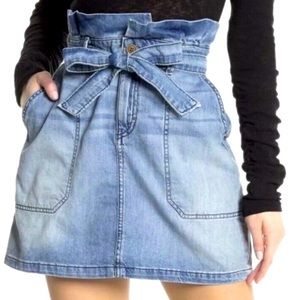 Free People Splendor in the Grass denim skirt